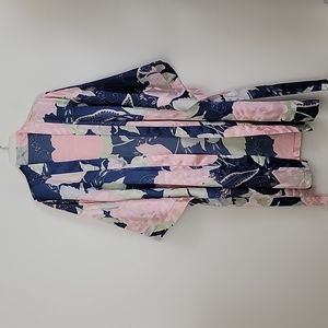 Unbranded Blue & Pink Kimono Robe One Size